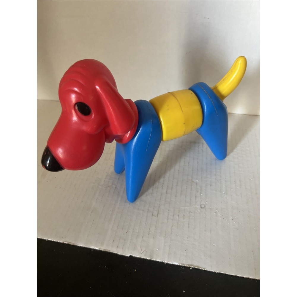 Vintage 1970s Tupperware Toys Buildable Puppy Dog Set